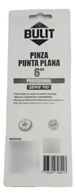 Pinza Punta Plana 6 150mm Bulit Serie 600 Mod: Pza S6 Pp 6 - Imagen 9