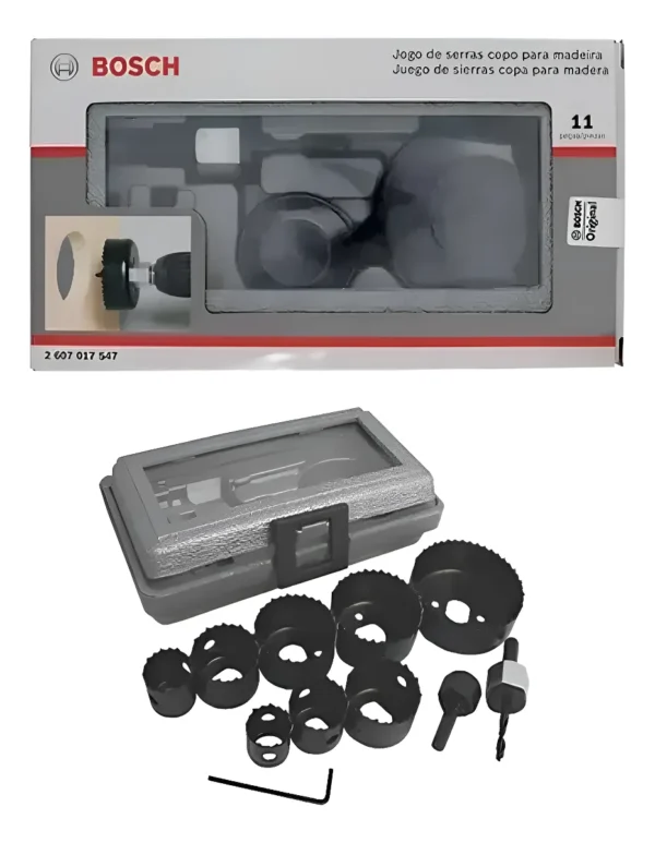 Juego Bosch Sierras Copa Para Madera Durlok 11pc P2607017547