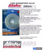 Disco De Muela Diamantada 100 Mm Patroll Pmd-4g De Aliafor Gris - Imagen 3