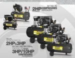 Compresor Dogo 50 Lts 2 Hp Especialista Monofásico Dog50335 Negro 50 Monofásica - Imagen 2