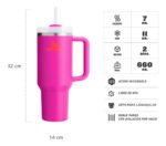 Vaso Quencher 1.18 Litros Vaso Térmico Stanley Vivid Violet Vivid Violet Liso - Imagen 2