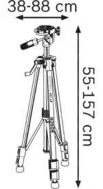 Tripode Nivel Laser Bosch Bt 150 Rosca 1/4 - 50-150 Cm - Imagen 7