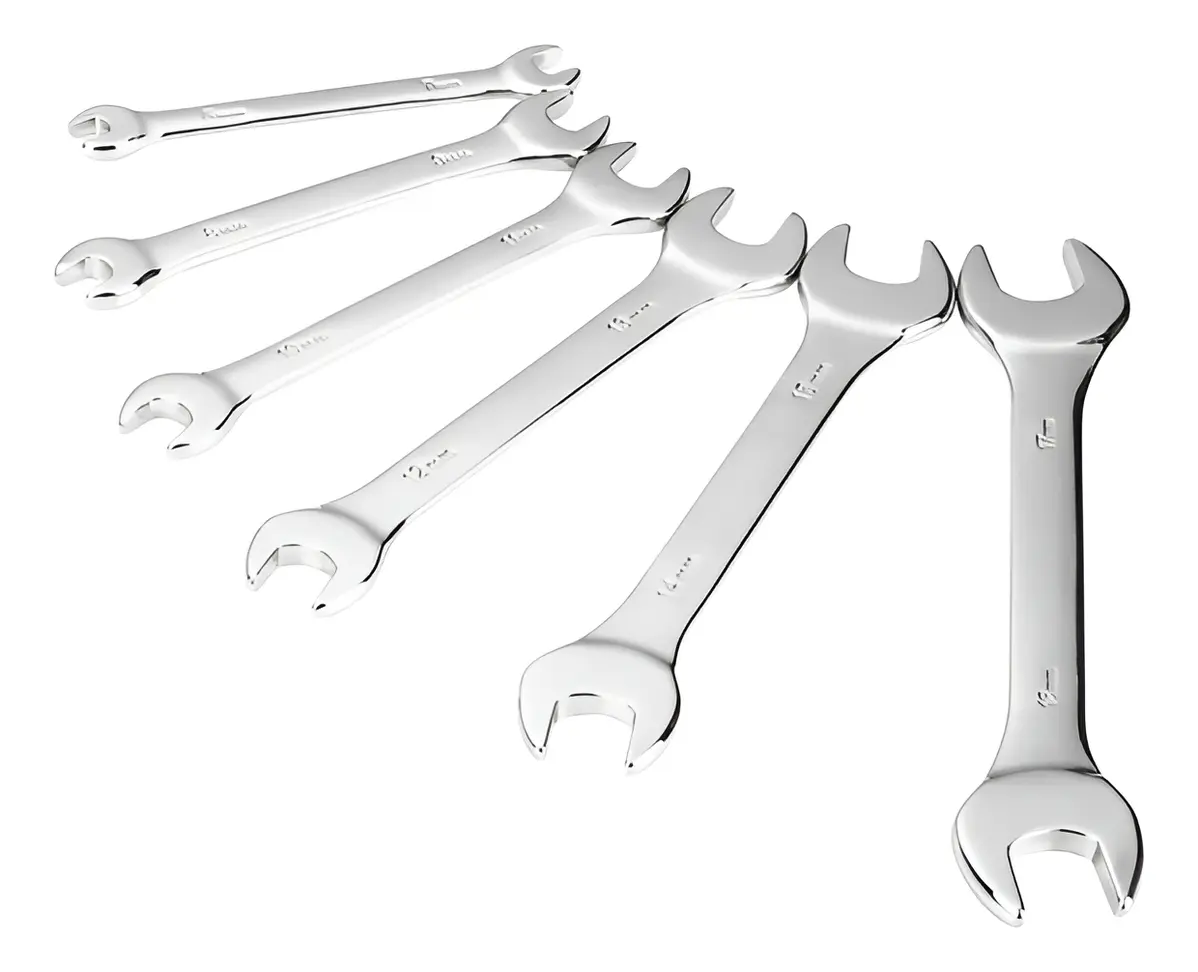 Set Llaves Fijas Crossmaster Doble Boca X6 Pzs 1/4 - 1 PuLG Plateado Set Llaves Fijas Crossmaster Doble Boca X6 Pzs 1/4 - 1 PuLG Plateado - Imagen 1