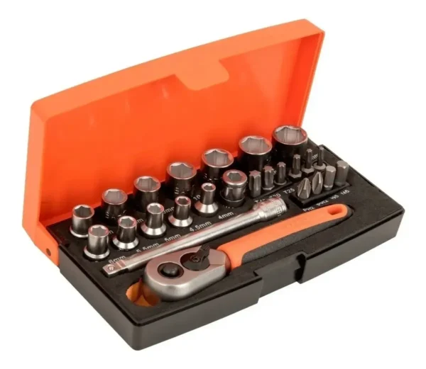 Juego De Bocallave Torx Allen Bahco Sl25 25pzas Encastre 1/4
