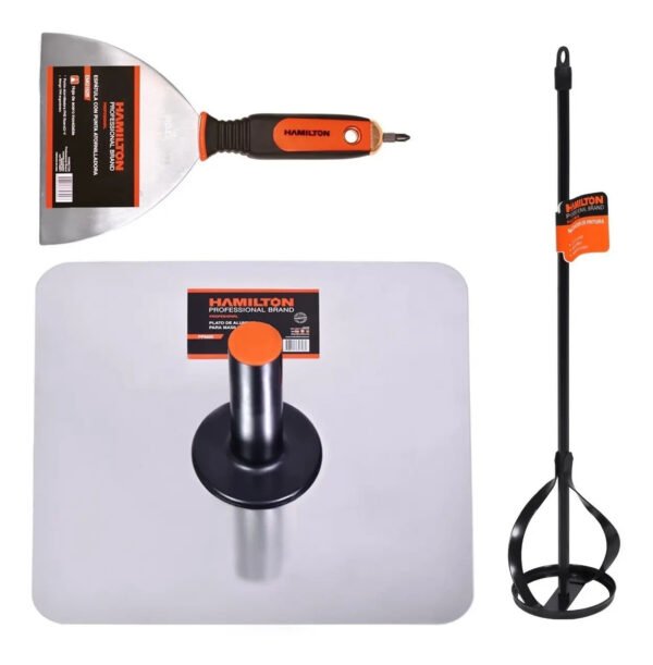 Combo Durlock Hamilton Espatula 152mm + Plato + Mezclador