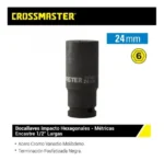Bocallave De Impacto Crossmaster Hexagonal Larga 24mm 1/2 - Imagen 2
