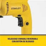 Taladro Percutor Stanley Sdh600 +caja De 19 Pulgadas+ Brocas Amarillo 50 Hz - Imagen 2
