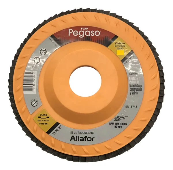 Disco Flap Pegaso 115mm G220 Para Construcción Y Vidrio