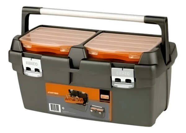 Caja Herramientas Plástico C/asa 600x305x295 Bahco 4750ptb60 Negro/naranja