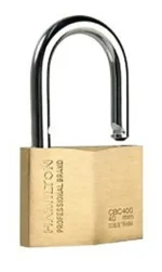 Candado Reforzado 40 Mm Bronce Doble Traba Hamilton Cbc400 Dorado - Imagen 3