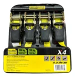 Cinta Cincha Amarre Con Crique Crossmaster X 4 Und 700kg. Amarillo - Imagen 2