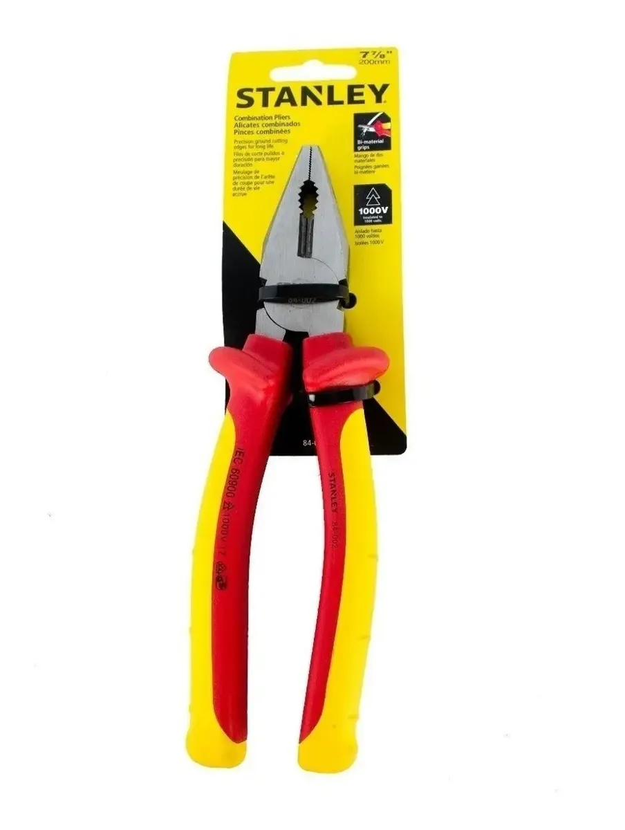 Pinza Universal Alicate Aislado Electricista Stanley Maxsteel 1000v 84-002 Pinza Universal Alicate Aislado Electricista Stanley Maxsteel 1000v 84-002 - Imagen 1