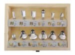 Juego Set De Fresas Kit Router Tupi Para Madera 12 Pz Makita Vastago De 1/4 Pulgada 6,35mm D-53584 - Imagen 3