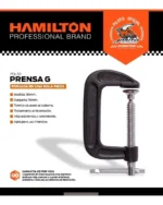 Prensa Tipo G 3 PuLG. Sargento Linea Pesada Hamilton Pgl30 - Imagen 3