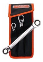 Juego De Llaves Combinadas Con Crique Ratchet Bahco S4rm/3t Plateado