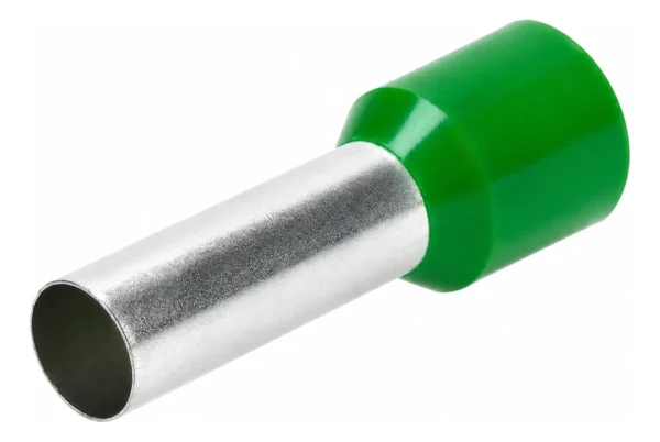 Terminal Clavija Tubular 1x6mm2 Aislado X 50 Unid Naranja Ja Verde
