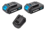 Combo Bateria Gamma 20 Volt 2 Ah Litio 20v X 2 + Cargador