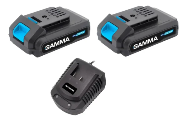 Combo Bateria Gamma 20 Volt 2 Ah Litio 20v X 2 + Cargador