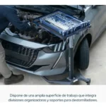 Mesa Auxiliar Rodante Carro Bandeja 24 PuLG 30kg Bremen 8290 Azul Oscuro - Imagen 4