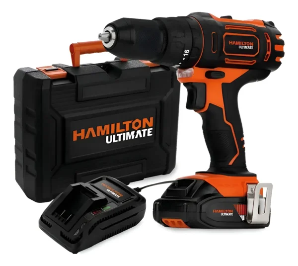 Taladro Atornillador Percutor Bat 20v 13mm Hamilton Ult111 Naranja/negro 50 Hz
