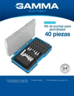 Set Juego Puntas Duras Atornillador Estuche Kit Taladro 40pz - Imagen 2