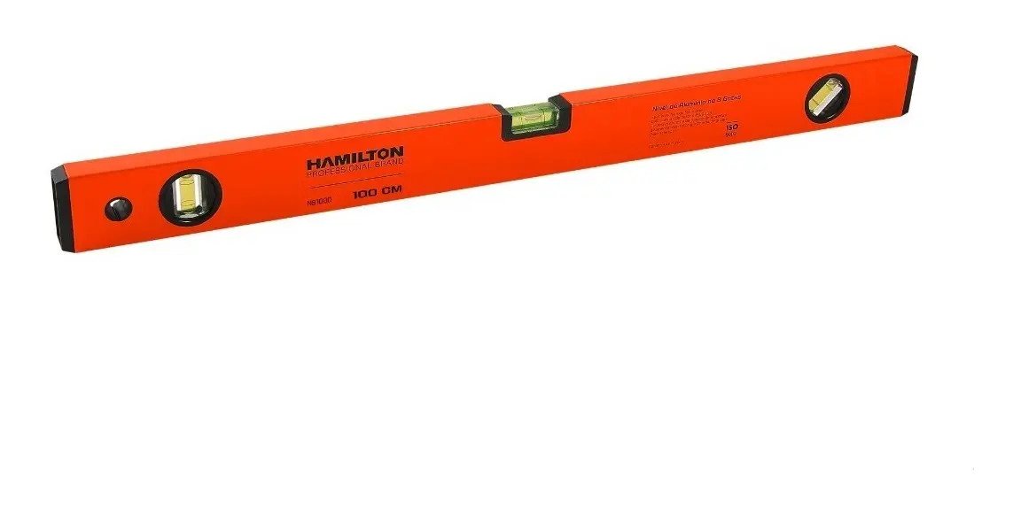 Nivel De Mano De Aluminio 1mts Imantado Hamilton Ns1000 Nivel De Mano De Aluminio 1mts Imantado Hamilton Ns1000 - Imagen 1