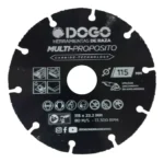 Disco Corte Multifuncional 115mm Dogo Madera Plastico Metal Negro