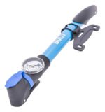 Inflador De Mano Manometro Bulit S600 Schrader Presta Dunlop Celeste
