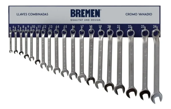 Llaves Combinadas Bremen Juego 19 Pc 6 A 24 Milim Tablero