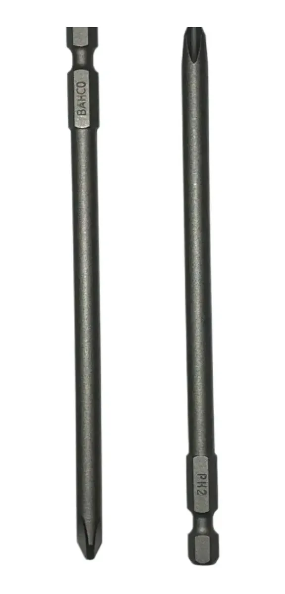 Punta Philips 2 Unidades Ph2 X 125mm P/ Atornillador Bahco Punta Philips 2 Unidades Ph2 X 125mm P/ Atornillador Bahco - Imagen 1