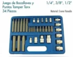 Juego De Bocallaves Puntas Tamper Torx 34 Piezas Bremen 3159 Puntas Para Atornillar - Imagen 2