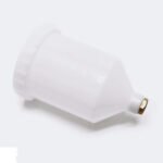 Taza Pistola De Pintar Hvlp Recipiente Plastico 600cc 6206 Blanco - Imagen 2