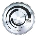Hoja Disco Sierra Ingleta Multimaterial Bosch 254mm 100d 202 Gris