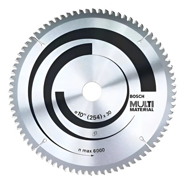 Hoja Disco Sierra Ingleta Multimaterial Bosch 254mm 100d 202 Gris