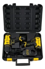 Taladro Atornillador Perc + Atornillador Impacto 12v Stanley Amarillo - Imagen 2