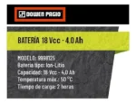 Bateria Dowen Pagio 9998125 18v 4.0ah Flex One Litio 9998125 - Imagen 2