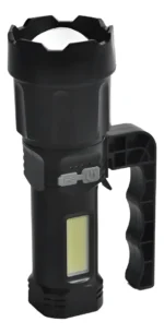 Linterna Led De Mano Recargable, C/zoom, Grip Y Baliza 2411 Led Negro - Imagen 2
