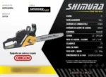 Motosierra Shimura Pro 58cc 2t Cadena Y Espada 20 Oregon Negro - Imagen 2