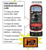 Multimetro Digital Tester Prof. Pobador De Red Y Usb Ja6300 - Imagen 4