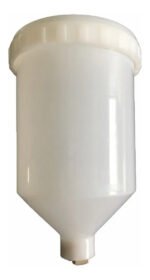 Taza Pistola De Pintar Hvlp Recipiente Plastico 600cc 6206 Blanco - Imagen 4