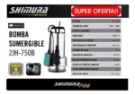 Bomba Sumergible De Acero Inox Desagote De Aguas Sucias 750w Plateado - Imagen 3