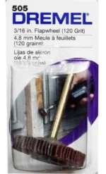 Disco Lija Flap Aletas Dremel 505 Grano 120 3/16 PuLG - Imagen 3