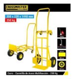 Carro Carrito Zorra De Acero Dos Posicio Crossmaster 9931148 Amarillo - Imagen 4