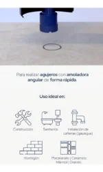 Broca Copa Diamantada Bremen 30mm Para Amoladora 8055 - Imagen 2