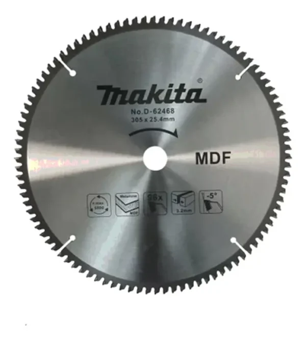 Hoja Sierra Makita D-62468 Disco Mdf Melamina 305mm 96dt