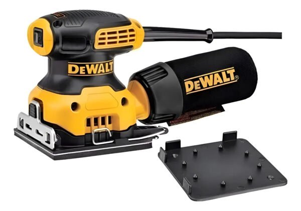 Lijadora Orbital Palma Dewalt 230w Industrial Bolsa Recolect Amarillo 50 Hz