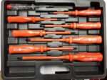 Juego Set 11 Pc Destornilladores Pinza Aislado 1000v Des8500 Rojo - Imagen 6