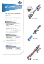 Inflador De Mano Manometro Bulit S600 Schrader Presta Dunlop Celeste - Imagen 6