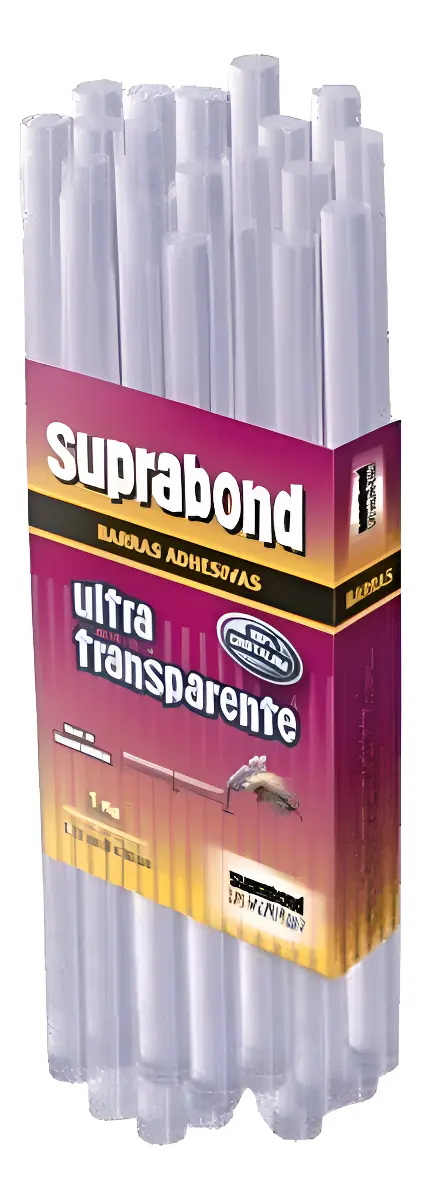 Barras Adhesivas Suprabond Finas 0.74x30cm Transparente 1/2k Blanco