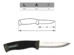 Cuchillo Bahco Sb2446 Laplander Inoxidable 10 Cm Con Funda Verde Oscuro - Imagen 8